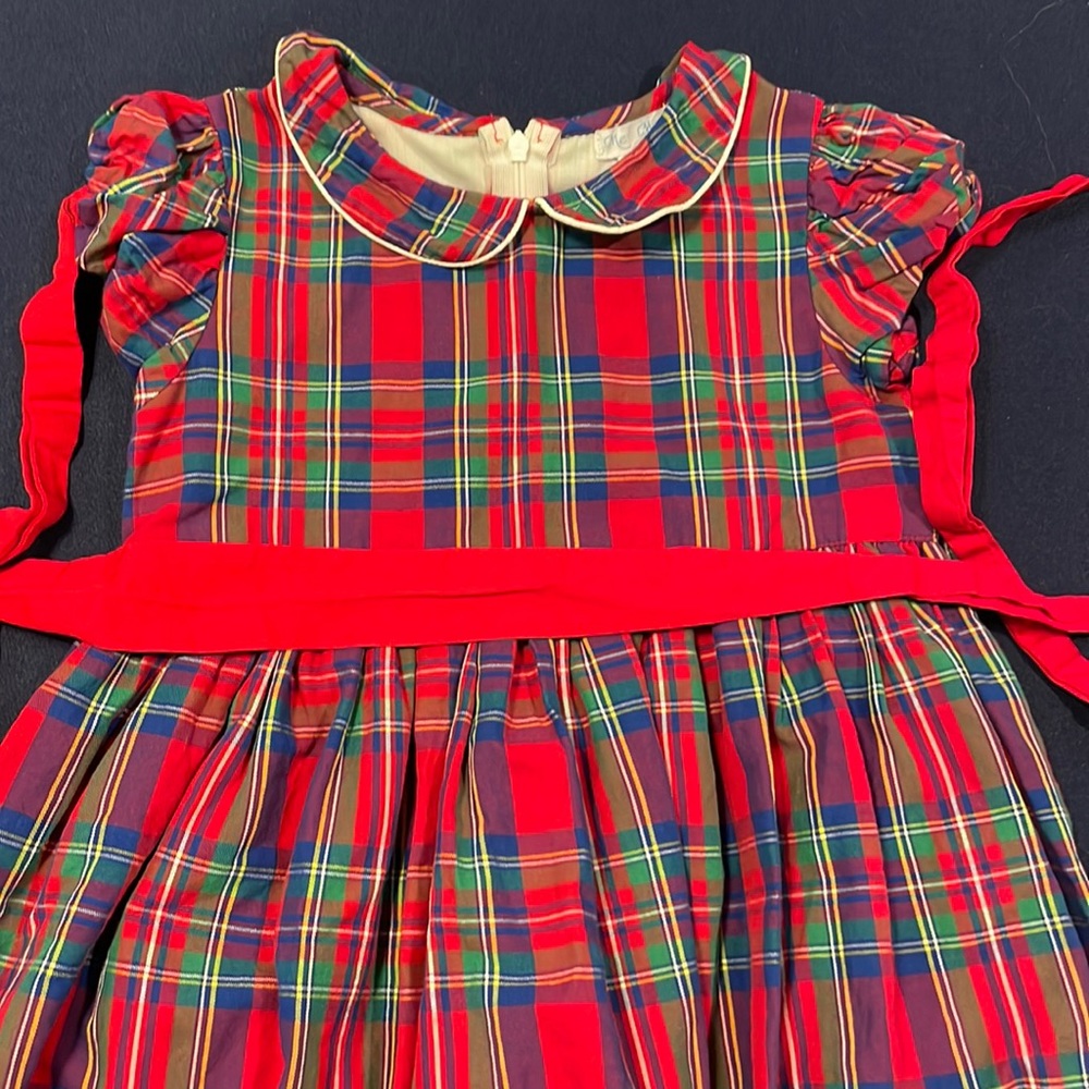 Red plaid dress